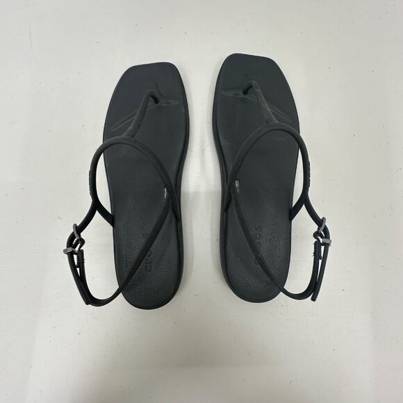 Crocs Miami Thong Black Flip Flop Heel Strap Sandals Shoes 209793 Womens size 10 - Picture 4 of 8